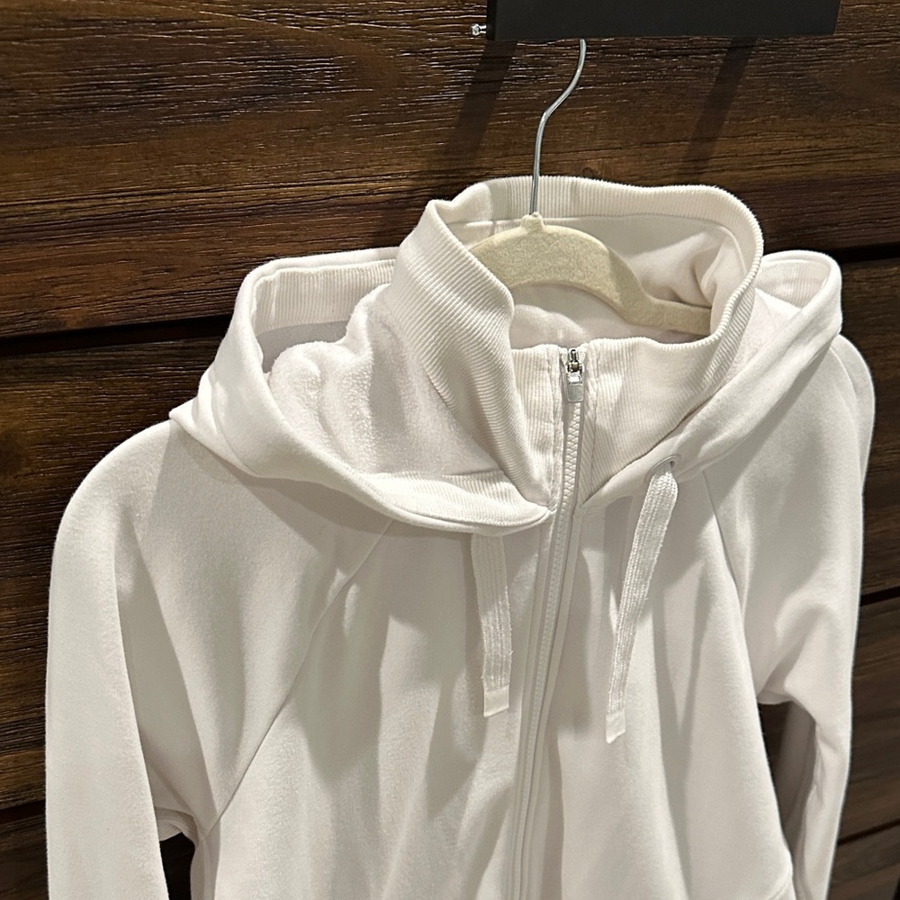 Athleta White Zip-Up Hoodie - Picture 3 of 6